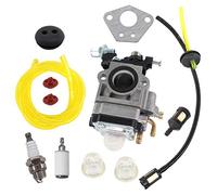 AISEN Carburateur Kit pour Moteur de Débroussailleuse 52cc 49cc 43cc Bougie d'allumage Filtre à Essence