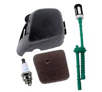 AISEN Couvercle de filtration, couvercle à air, bougie d'allumage, tuyau d'essence pour débroussailleuse Stihl FS38 FS45 FS46 FS55 FS55R FS55RC FS55T HS45 FC55 HL45 KM55 remplace 4140 141 0502