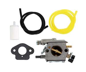 AISEN Kit carburateur avec filtre à essence pour tronçonneuse Husqvarna 51 55 Partner 540 550 Walbro WT-170 WT-170-1, 503281504