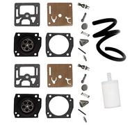 AISEN Kit de réparation et tuyau de carburant pour tronçonneuse Husqvarna 340, 345, 346 xp, 350, 351, 353, 357, 357xp, 359, 359xp Zama RB-122 C3-EL17 C3-EL18 C3-EL32