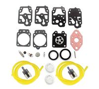 AISEN Kit de Réparation Membrane de carburateur avec Tuyau Filtre à carburant pour Echo DOLMAR GX22 GX31 HC1001 CS221# Walbro K20-WYL