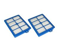 Aisen Lot de 2 Filtre HEPA Lavable EFH12 W pour POWERSYSTEM Praxio Oxygen Excellio Power System FC9073/1 FC9074/1 FC9076/1