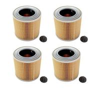AISEN Lot de 4 filtres à cartouche pour Karcher A1000, A2131PT, A2251ME, NT27 1, A1001, A2201, A2254Me, VC6100, A2004, A2231PT, A2534pt, VC6200, A2101, A21, A21. 2234P. T, A2554Me, VC6300