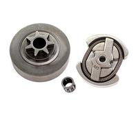 AISEN Tambour d'embrayage et Roulements à aiguilles pour Husqvarna 36 41 136 137 141 142 Remplacer 530014949 530069342