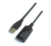 AISENS A101-0018 - Rallonge USB 2.0 avec Amplificateur de 5 m, Couleur Noir