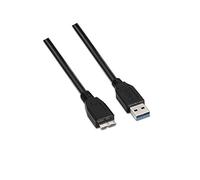 AISENS A105 - 0044 - Câble USB 3 (2 m, apte pour boitier Externe, et et camaras numérique) Couleur Noir