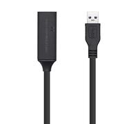 AISENS A105-0407 Câble USB 3.0 rallonge avec amplificateur, type A/M-A/H, noir, 5 m