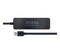 AISENS A106-0399 hub & concentrateur USB 3.2 Gen 1 (3.1 Gen 1) Type-A 5000 Mbit/s Noir