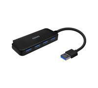 AISENS - A106-0713 - Hub USB 3.0, Type A/M-4XType A/H, Noir, 15 cm