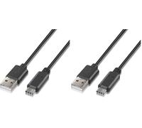 AISENS A107 - 0050 - Câble USB 2.0 pour Charge Rapide (jusqu'à 3 A, pour Les appareils avec connecteur USB Type C, 0.5 m) Couleur Noir