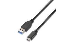 AISENS A107-0060 - Câble USB 3.1 (10 Gbit/s, 3 A, 1 m, pour téléphone portable et tablette) Farbe schwarz