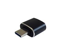 AISENS - A108-0369 - Mini Adaptateur USB 3.1 Gen2 3A, Type USB-C/M-A/H, Noir