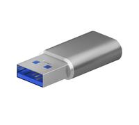 Aisens Mini adaptateur USB 3.2 Gen2 USB 2.0 3A Type USB-C H-A M Gris