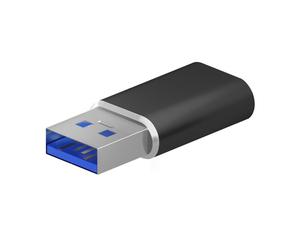 AISENS A108-0678 changeur de genre de câble USB Type-C USB Type-A Noir