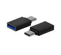AISENS - A108-0717 - Mini Adaptateur USB 3.2 Gen1 3A, Type USB-C/M-A/H, Noir