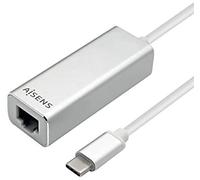 AISENS - A109-0341 Convertisseur USB3.1 gen1 USB-C vers gigabit ethernet 10/100/1000 mbps, 15cm