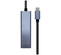 AISENS A109-0396 hub & concentrateur USB 3.2 Gen 1 (3.1 Gen 1) Type-C Gris
