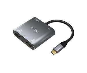 AISENS A109-0625 adaptateur graphique USB 3860 x 2160 pixels Gris