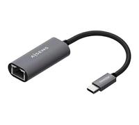 AISENS - A109-0709 - Convertisseur USB3.1 Gen1 USB-C vers Ethernet Gigabit 10/100/1000 Mbps, Gris, 15 cm