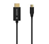 Aisens Câble Convertisseur En Aluminium Usb-C Vers Hdmi 2.1 8k60hz,Noir,2 M
