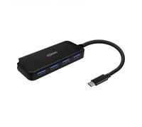 AISENS - A109-0715 - Hub USB 3.1 USB-C, USB-C/M-4XType A/H, Noir, 15 cm