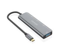 AISENS A109-0764 Hub USB 3.2 Gen2 10G USB-C, USB-C/M-1XUSB-C/H-3XUSB-A/H, Gris, 15 cm