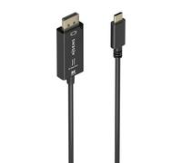 AISENS - A109-0879 - Câble convertisseur bidirectionnel USB-C vers DISPLAYPORT 8K@60Hz, USB-C/M-DP/M, noir, 1,8 m