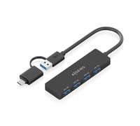 AISENS A109-0987 station d'accueil Avec fil USB 3.2 Gen 1 (3.1 Gen 1) Type-A + Type-C Noir