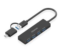 AISENS A109-0987 station d'accueil Avec fil USB 3.2 Gen 1 (3.1 Gen 1) Type-A + Type-C Noir