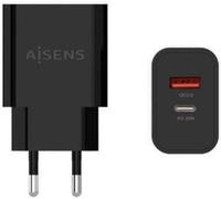 Aisens A110-0682/ Chargeur mural 1xUSB Type-C/ 1x USB/ 20W