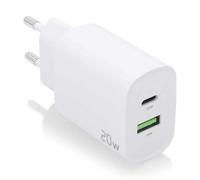 Chargeur AISENS 20W 1XUSB-C PD3.0 1XUSB-A QC3.0 Blanc