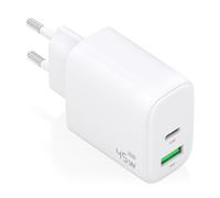 AISENS A110-0971 chargeur d'appareils mobiles Caméra Numérique, GPS, Téléphone portable, Ordinateur portable, Smartphone, Tablette, Universel Blanc Secteur Charge rapide Intérieure