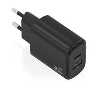 AISENS A110-0978 chargeur d'appareils mobiles Caméra Numérique, Téléphone portable, Ordinateur portable, Smartphone, Tablette, Universel Noir Secteur Charge rapide Intérieure