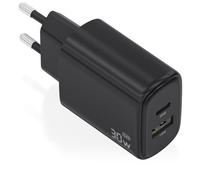 AISENS A110-0978 chargeur d'appareils mobiles Caméra Numérique, Téléphone portable, Ordinateur portable, Smartphone, Tablette, Universel Noir Secteur Charge rapide Intérieure