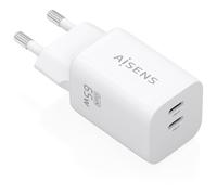 AISENS A110-1029 chargeur d'appareils mobiles Téléphone portable, Smartphone, Ordinateur portable, Caméra Numérique, Tablette, GPS, MP3, MP4, Consoles portables, Universel Blanc Secteur Charge rapide