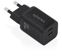 AISENS A110-1030 chargeur d'appareils mobiles Téléphone portable, Smartphone, Ordinateur portable, Caméra Numérique, Tablette, GPS, MP3, MP4, Consoles portables, Universel Noir Secteur Charge rapide I