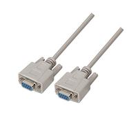 Aisens Câble Null Modem A112-0067 DB9/H–DB9/H 1,8 m Beige pour port série