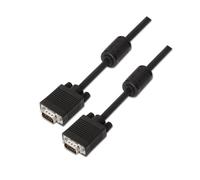 Aisens Câble SVGA (HDB15) A113-0074 - 10 m, ferrite, mâle-mâle, noir