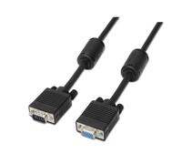 Aisens Câble SVGA A113-0079 HDB15 mâle-femelle 3 m avec ferrite Noir pour moniteur/TV/projecteur