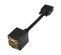 AISENS A113-0080 - Câble diviseur SVGA (HDB15/M-2xHDB15/H, 20 cm) Couleur Noir