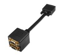AISENS A113-0080 changeur de genre de câble D-sub HDB15 2x D-sub HDB15 Noir