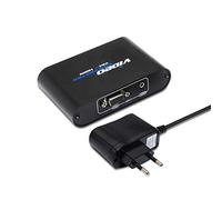 AISENS A115 - 0083 - Convertisseur SVGA + Audio vers HDMI avec Alimentation et Jack 3.5, Couleur Noir