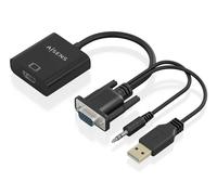 AISENS A115-0872 câble vidéo et adaptateur 0,2 m HDMI Type A (Standard) VGA (D-Sub) + 3.5mm + USB Type-A Noir