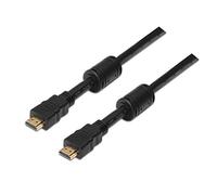 AISENS A119 - 0102 - Câble HDMI Haute Vitesse HEC avec ferrite (10 m, pour Moniteur et écran, Full HD) Couleur Noir