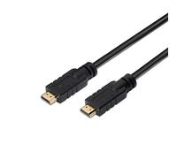 AISENS A119 - 0103 - Câble HDMI Haute Vitesse HEC avec répéteur (15 m, chipset pour Signal Full HD) Couleur Noir
