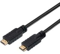 AISENS A119-0106 - HEC Câble HDMI haute vitesse avec répéteur (30 m, chipset pour amplification du signal, Full HD) couleur noir