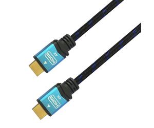 AISENS A120-0357 câble HDMI 2 m HDMI Type A (Standard) Noir, Bleu