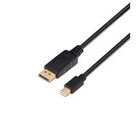 AISENS A124 - 0132 - Câble Mini DP (4 K, 60 Hz, 3 m, pour écran de 4 K) Couleur Noir