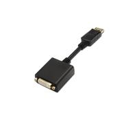 AISENS A125-0133 câble vidéo et adaptateur 0,15 m DisplayPort DVI Noir