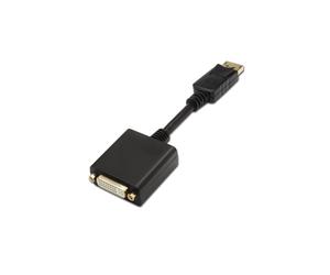 AISENS A125-0133 câble vidéo et adaptateur 0,15 m DisplayPort DVI Noir